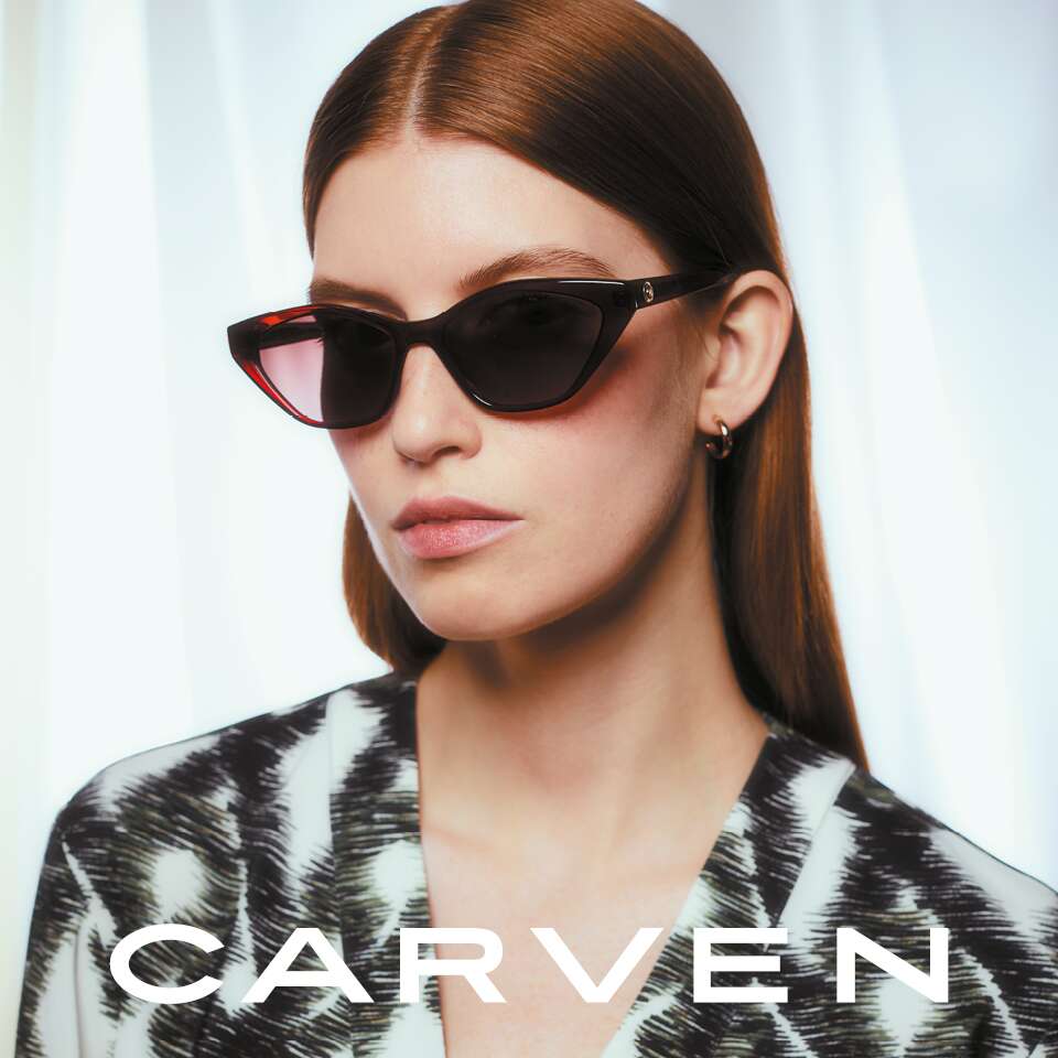 Carven model red hair - sunglasses for sale at Van der Geest Optiek