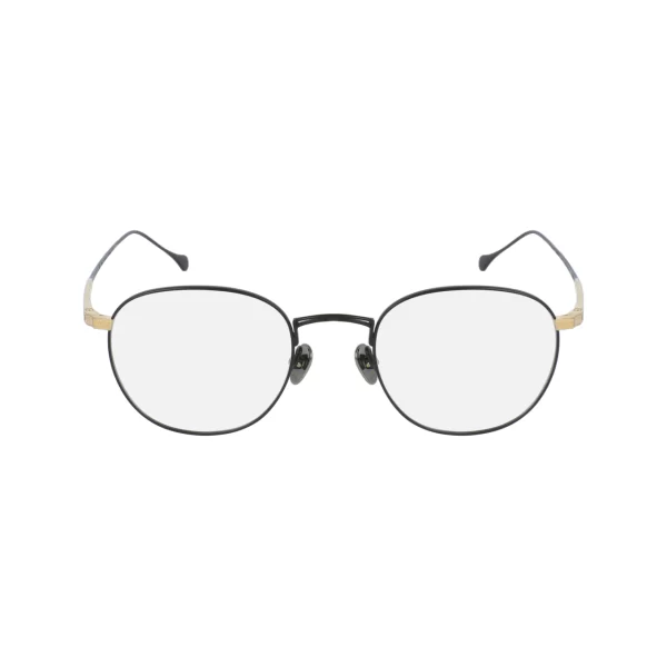 Zwart / Gouden Titanium Unisex Minamoto bril 6061 voorzijde